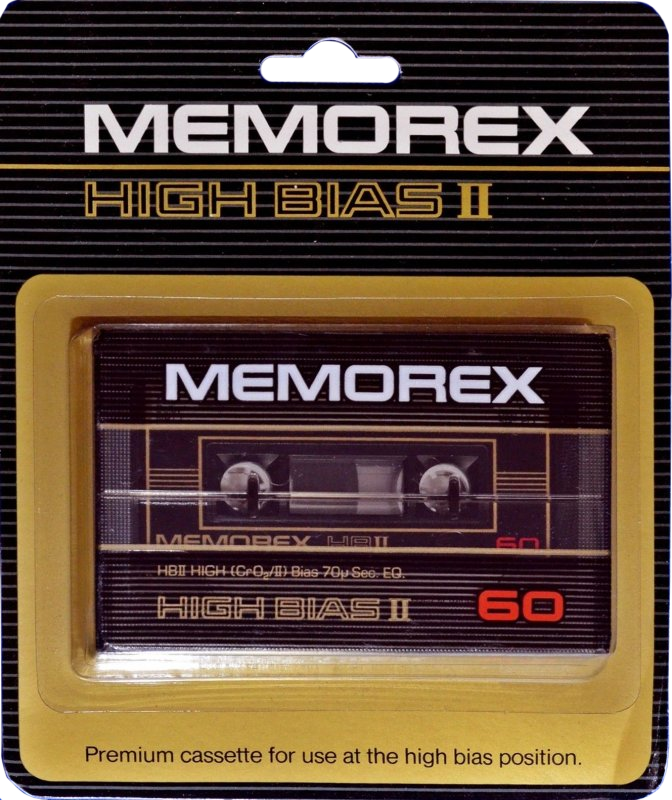 Blister Memorex High Bias II 60 Type II Chrome 1982 Europe