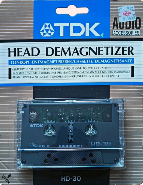Blister TDK "HD-30" Head Demagnetiser 1990 Europe