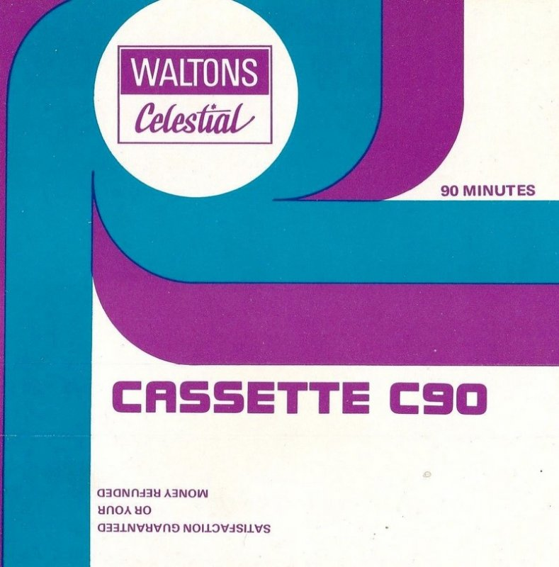 Compact Cassette Waltons Celestial 90 Type I Normal 1975
