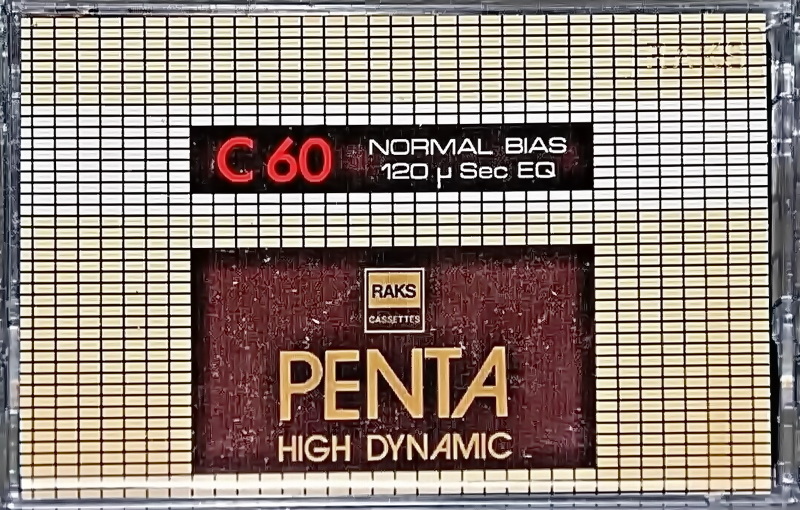 Compact Cassette RAKS Penta 60 Type I Normal Europe