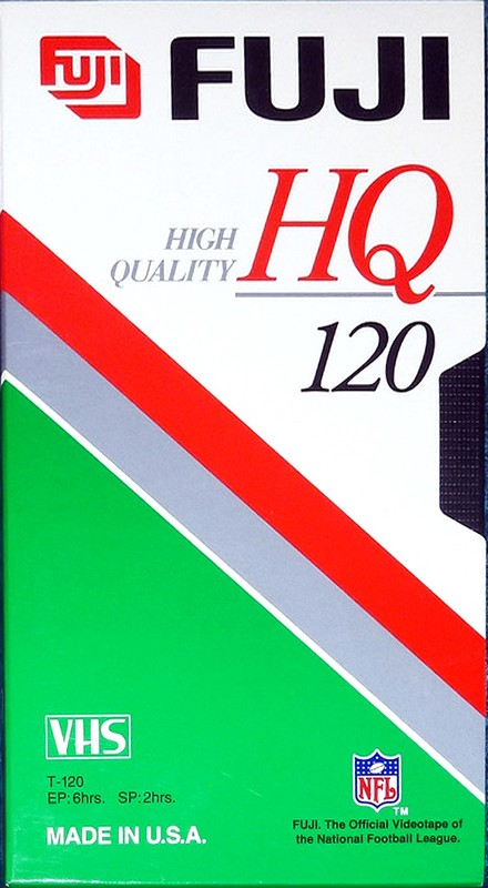 VHS, Video Home System Fuji HQ 120 "HQ T-120" Type I Normal Canada, USA