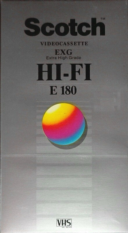 VHS, Video Home System Scotch EXG 180 Type I Normal 1985 Europe