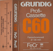 Compact Cassette Grundig Profi-Cassette 60 Type III Ferro Chrome 1977 Europe