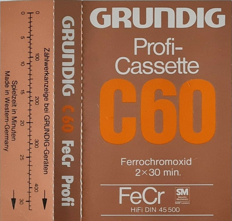 Compact Cassette:  Grundig - Profi-Cassette 60