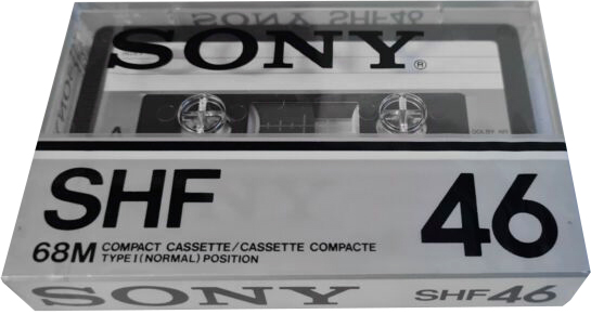 Compact Cassette Sony SHF 46 Type I Normal 1978 USA