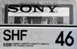 Compact Cassette Sony SHF 46 Type I Normal 1978 USA