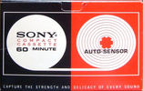 Compact Cassette Sony Auto-Sensor 60 Type I Normal 1968 USA
