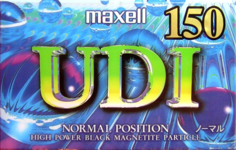 Compact Cassette Maxell UDI / UD1 150 "UD1-150J" Type I Normal 1995 Japan