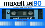 Compact Cassette Maxell LN 90 Type I Normal 1982 Europe