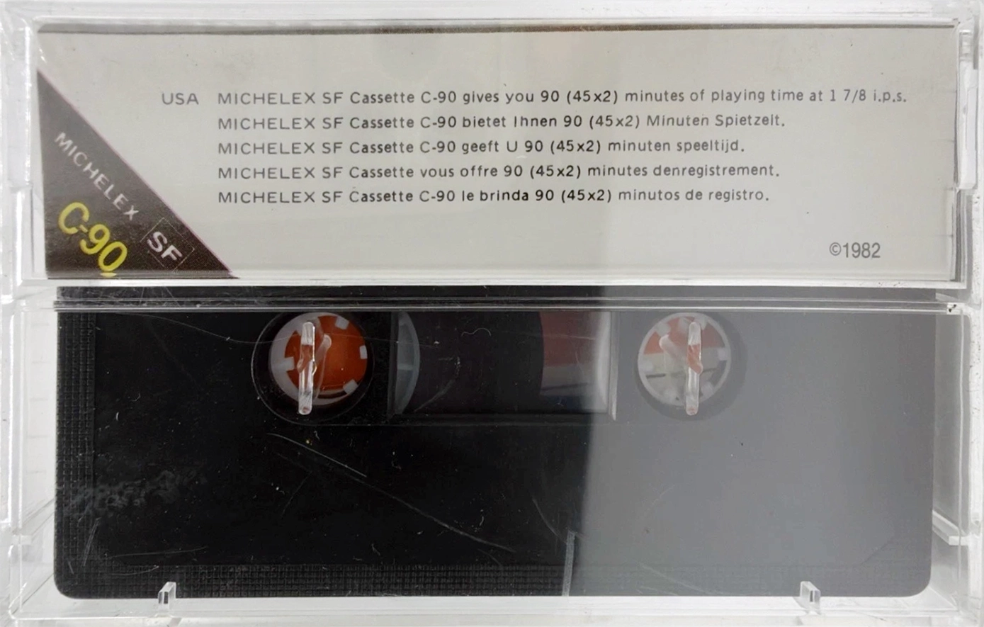 Compact Cassette Michelex SF / Supra-Flux 90 Type I Normal 1982 North America