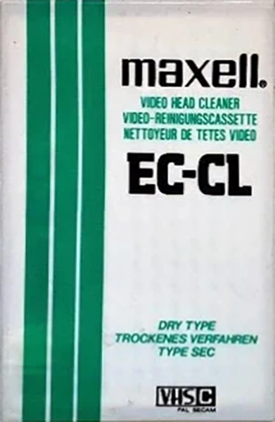 VHS-C (VHS Compact) Maxell "EC-CL" Cleaning Cassette Europe