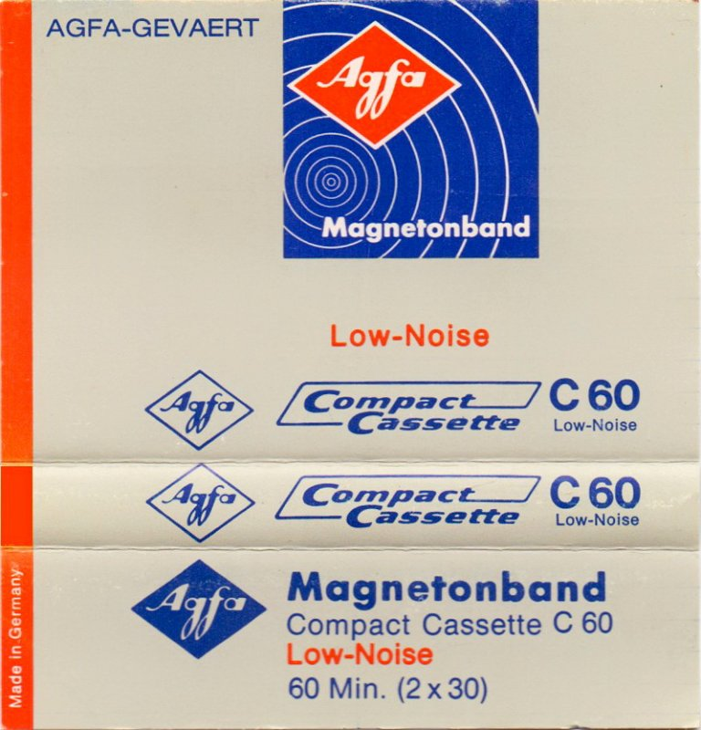 Compact Cassette AGFA 60 Type I Normal 1970 Germany