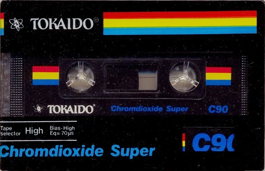 Compact Cassette Tokaido Chromdioxide Super 90 Type II Chrome 1989 Europe