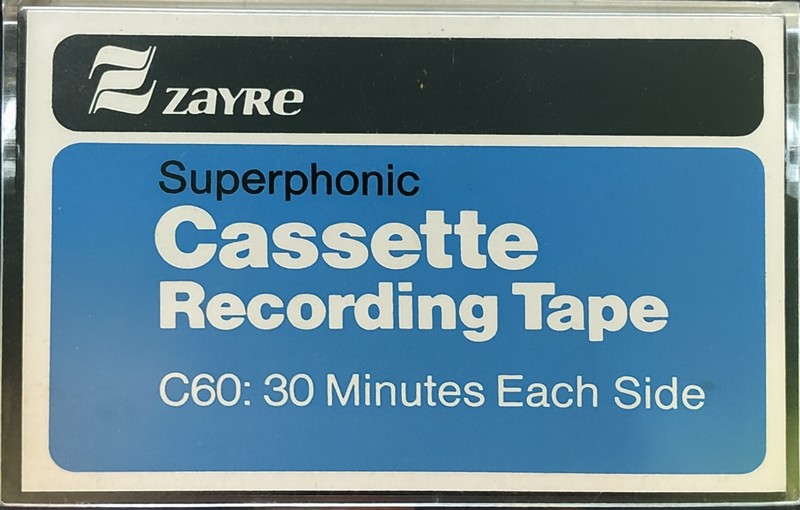 Compact Cassette Zayre Superphonic 60 Type I Normal 1974 USA