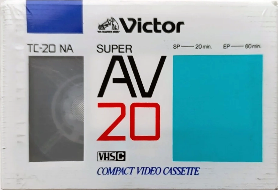 VHS-C (VHS Compact) Victor AV 20 "TC-20 NA" Type I Normal 1988 Japan
