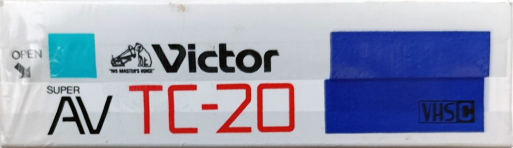 VHS-C (VHS Compact) Victor AV 20 "TC-20 NA" Type I Normal 1988 Japan
