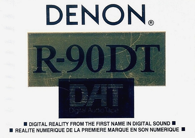 Digital Audio Tape Denon 90 "R-90DT SEU" Type IV Metal 1991 North America