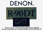 Digital Audio Tape Denon 90 "R-90DT SEU" Type IV Metal 1991 North America