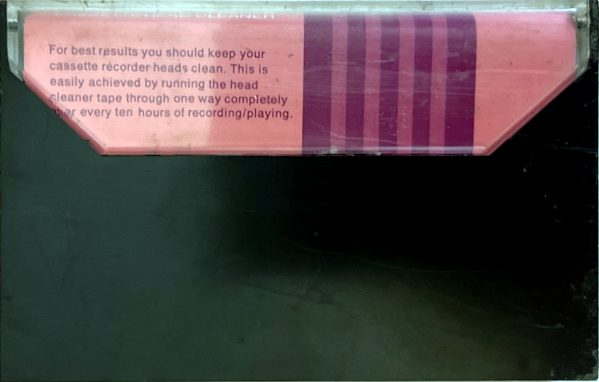 Compact Cassette Boots / Boots Audio Cleaning Cassette 1976 UK