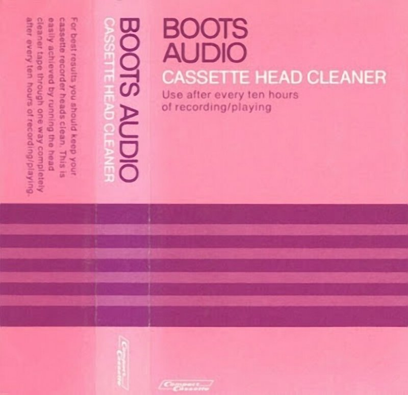 Compact Cassette Boots / Boots Audio Cleaning Cassette 1976 UK