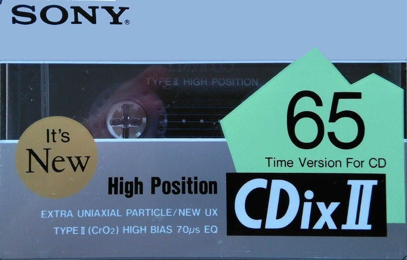 Compact Cassette: Sony  - CDix II 65