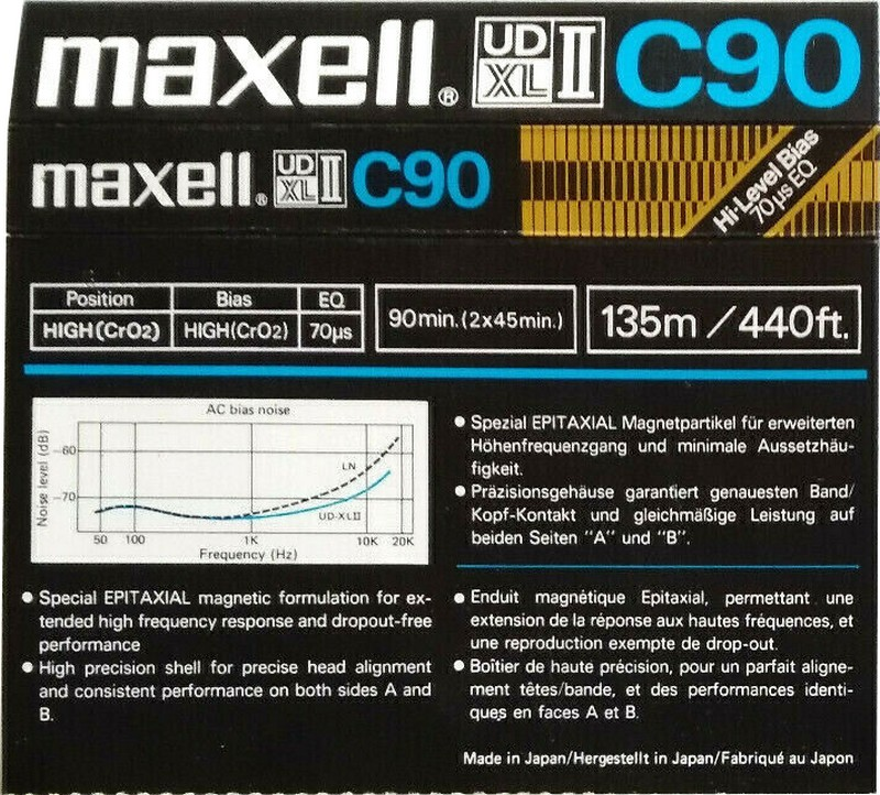 Compact Cassette: Maxell / Hitachi Maxell - UD XLII 90