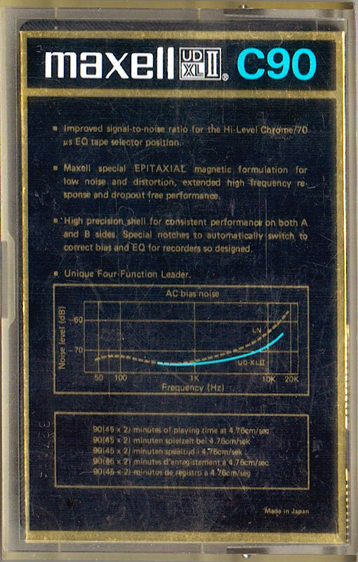 Compact Cassette: Maxell / Hitachi Maxell - UD XLII 90