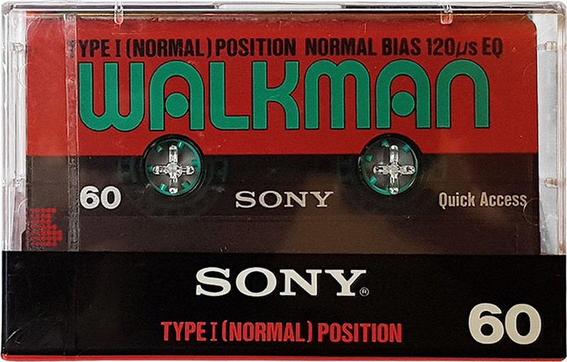 Compact Cassette Sony Walkman 60 Type I Normal 1989 Europe