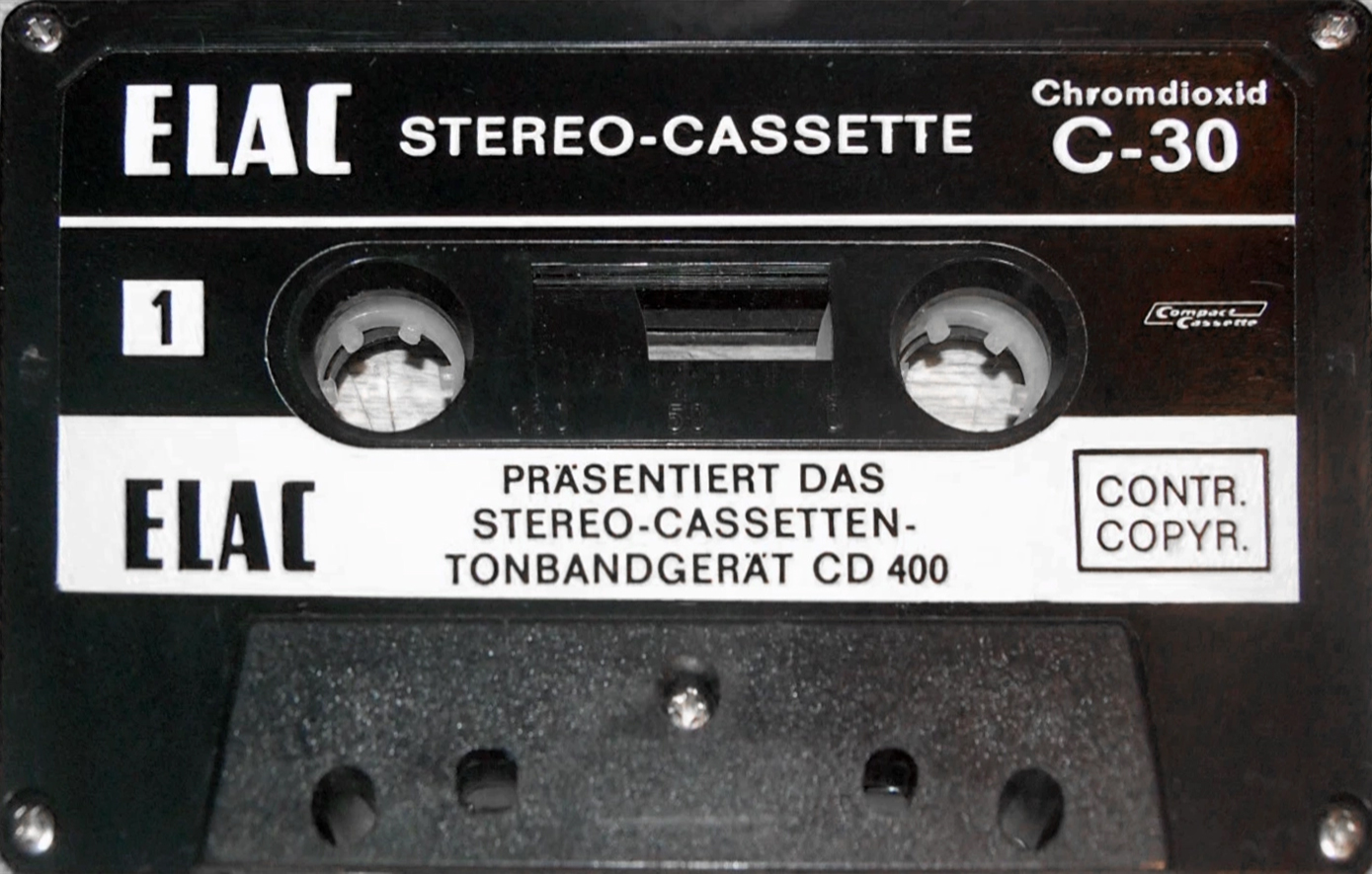 Compact Cassette Elac 30 Type II Chrome 1973 Germany