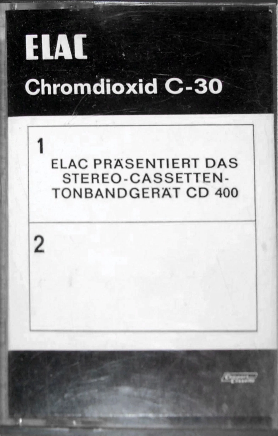 Compact Cassette Elac 30 Type II Chrome 1973 Germany