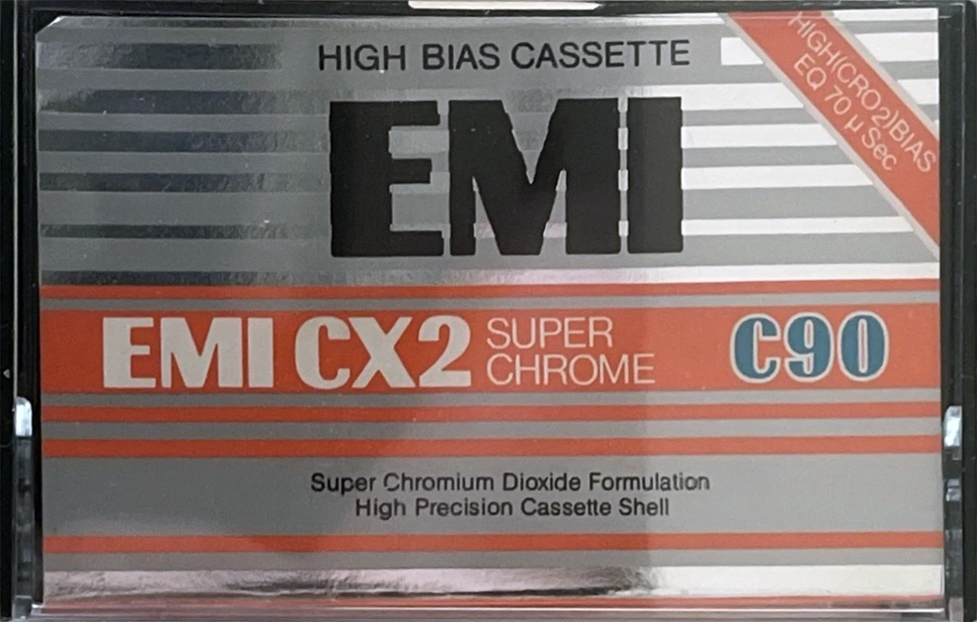 Compact Cassette EMI CX2 90 Type II Chrome 1981 UK
