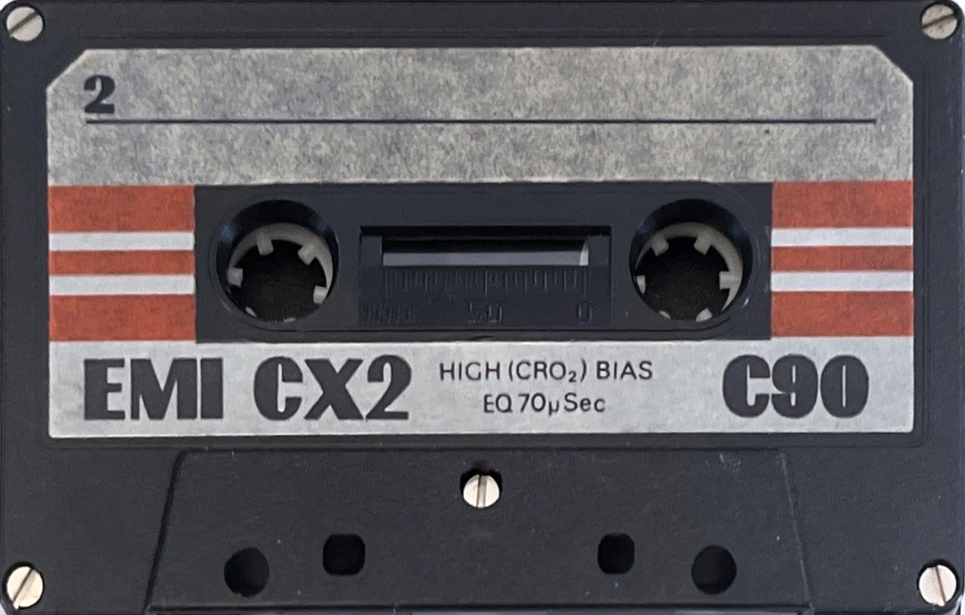 Compact Cassette EMI CX2 90 Type II Chrome 1981 UK