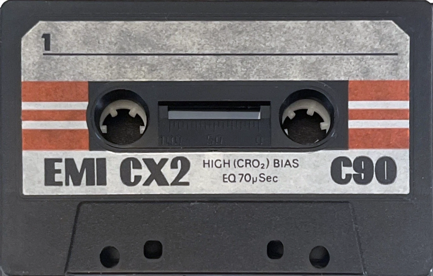 Compact Cassette EMI CX2 90 Type II Chrome 1981 UK