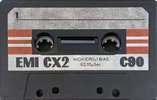 Compact Cassette EMI CX2 90 Type II Chrome 1981 UK