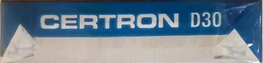 Compact Cassette Certron D / Dictation 30 Type I Normal 1989 USA