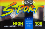 Compact Cassette Denon S-Port 100 "SP-H100" Type II Chrome 1991 North America