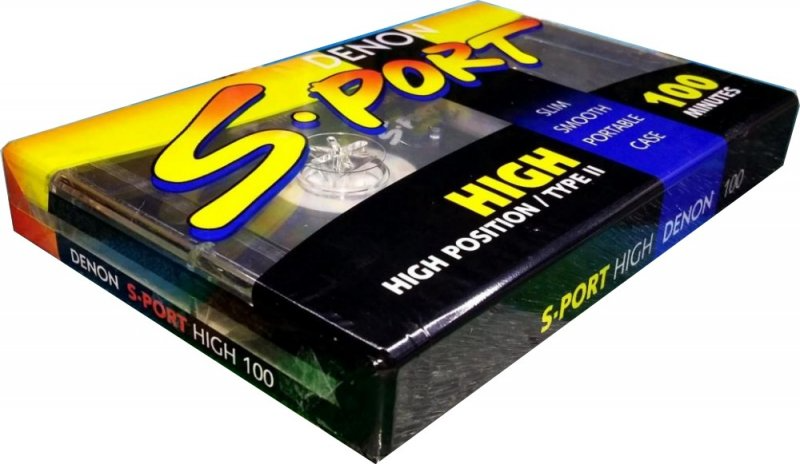 Compact Cassette Denon S-Port 100 "SP-H100" Type II Chrome 1991 North America