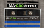 Compact Cassette TDK MA 90 Type IV Metal 1979 USA