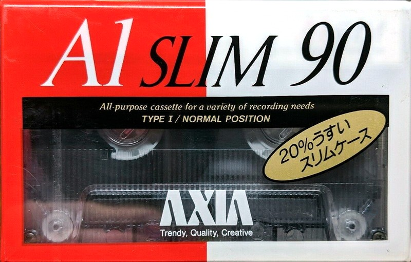 Compact Cassette AXIA A1 90 "A1S 90 Slim" Type I Normal 1991 Japan