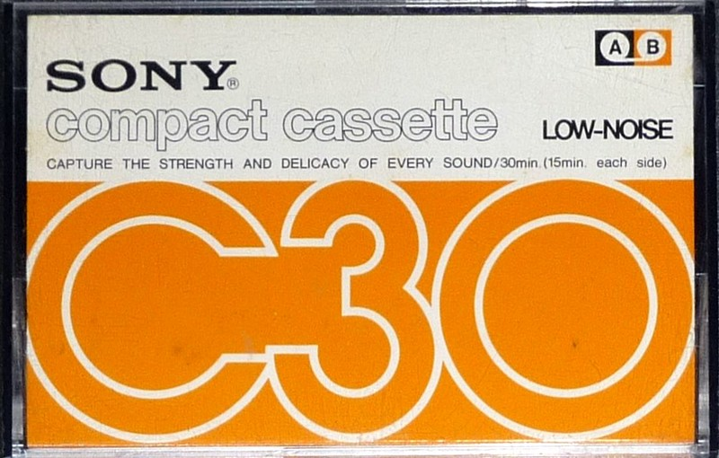 Compact Cassette Sony 30 Type I Normal 1973 Japan