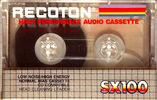 Compact Cassette Recoton SX 100 Type I Normal 1988 USA