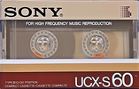 Compact Cassette Sony UCX-S 60 Type II Chrome 1985 North America