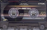 Compact Cassette TDK CDing Metal 50 "CDING4-50EB" Type IV Metal 1997 Europe