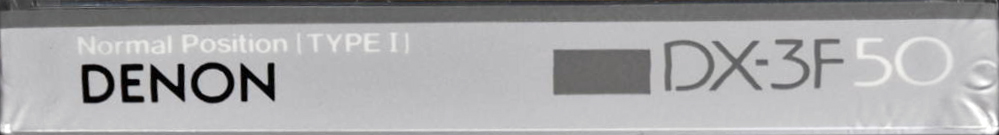 Compact Cassette Denon DX-3F 50 "DX3F50S" Type I Normal 1985 Japan