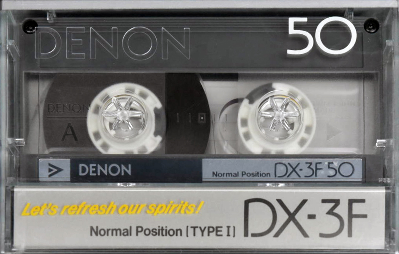 Compact Cassette Denon DX-3F 50 "DX3F50S" Type I Normal 1985 Japan