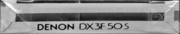 Compact Cassette Denon DX-3F 50 "DX3F50S" Type I Normal 1985 Japan