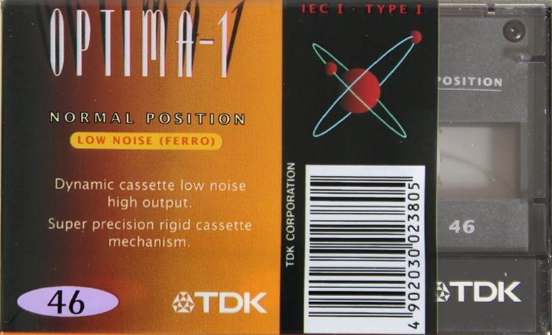 Compact Cassette TDK Optima 46 Type I Normal 2001 Europe