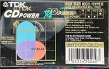 Compact Cassette TDK CD Power 74 Type II Chrome 2001 North America