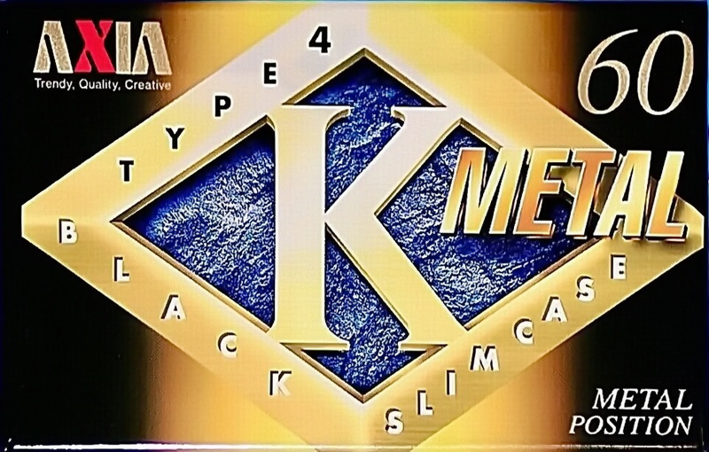 Compact Cassette AXIA K Metal 60 "KMC 60" Type IV Metal 1997 Japan