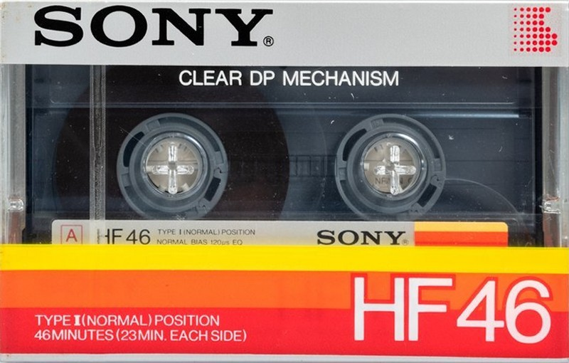 Compact Cassette Sony HF 46 Type I Normal 1983 Japan
